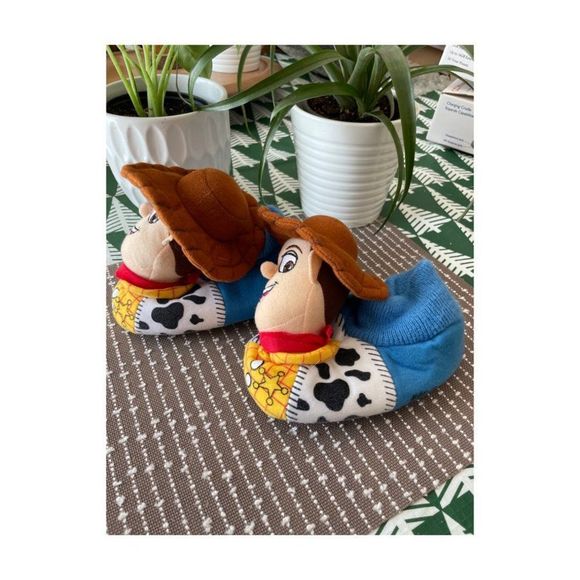 Disney Woody Toy Story Slippers Sz 7/8 Toddler - Picture 2 of 7